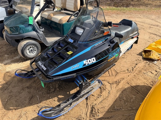 1991 POLARIS INDY 500 SNOWMOBILE, 2,650 MILES