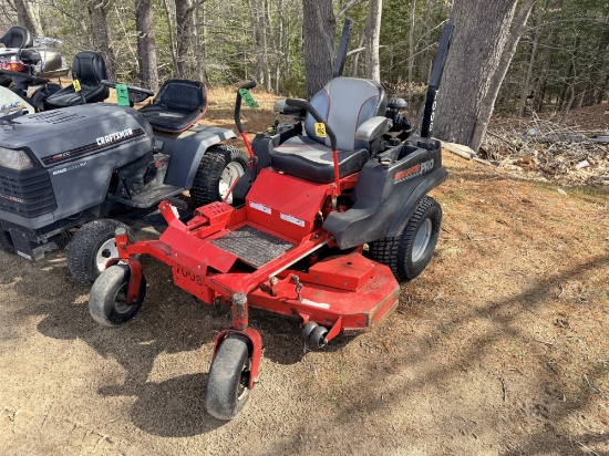 SNAPPER PRO 52" CUT ZERO TURN MOWER, 1,016 HOURS