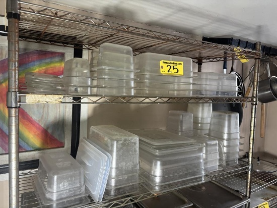 47-ASSORTED PLASTIC INSERTS W/ 13-LIDS