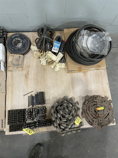 Lot Of Misc. Belts, Chain, Sprockets