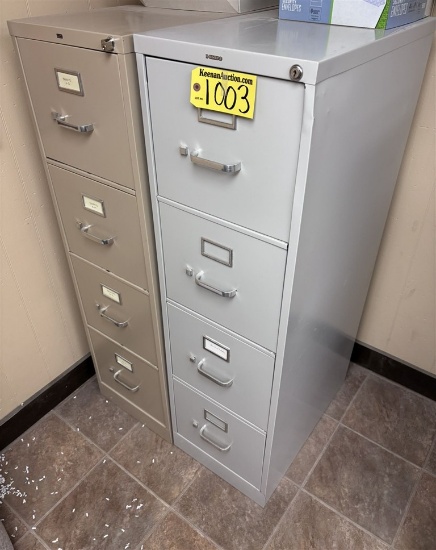 Bid Price X 2 - (2) Hon 4-Drawer File Cabinets