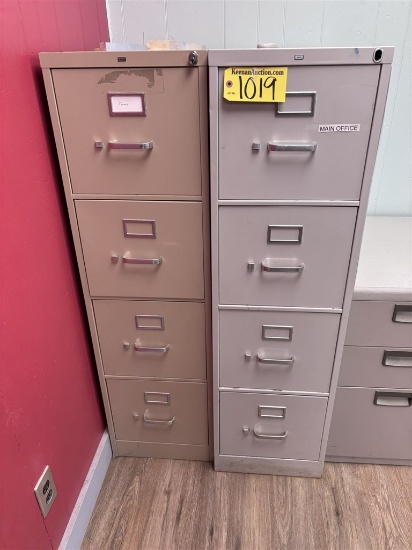 Bid Price X 2 - (2) Hon 4-Drawer File Cabinets