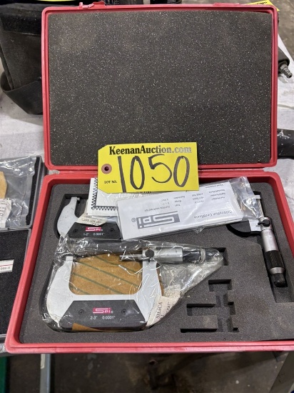 Spi 3pc Outside Micrometer Set