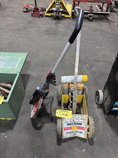 Rustoleum Striping Machine & Luftkin Measuring Wheel