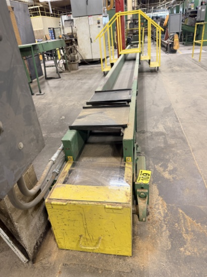28.5' X 12" Belt Conveyor W/ 21" Up & Over Stairs