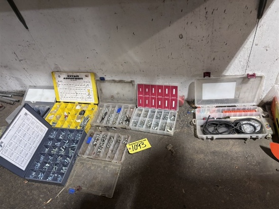 Lot Of Assorted Fastener Kits, Air Fittings, Wire Nuts, Bolts