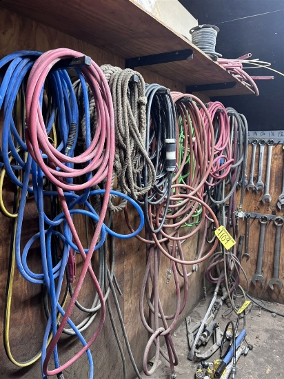 Lot Of Assorted Hydraulic Hose, Airlines, Ext. Cords,