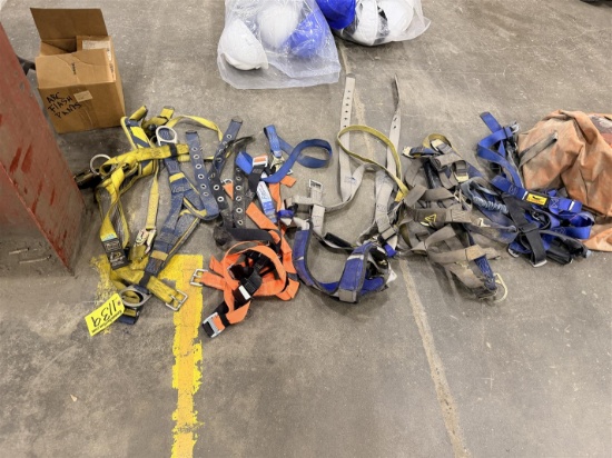 BID PRICE X5 - (5) SAFETY HARNESSES W/LANYARDS
