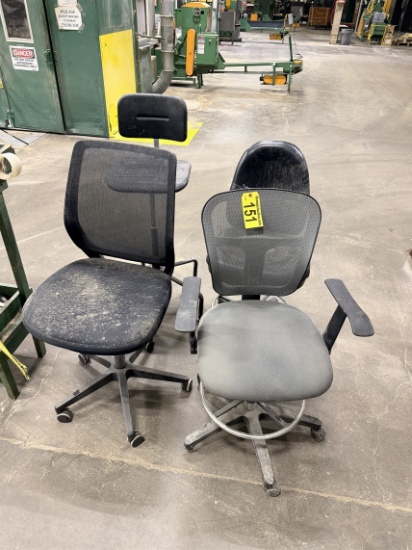 Lot Of 4-Assorted Multi-Task Office Chairs