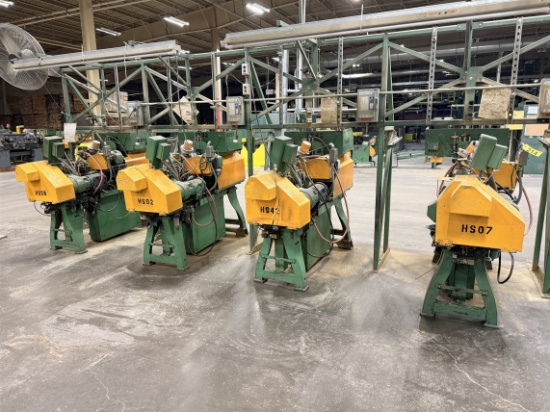 Bid Price X 4 - (4) Hollow Spindle Wood Turning Lathes, 4.52hp