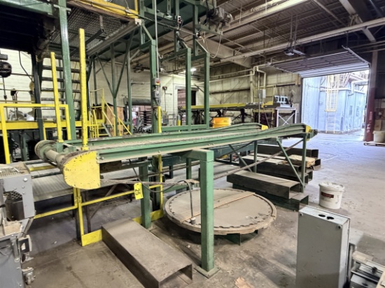 14' X 38" Chain Conveyor, Ca550 Chain, 56"H