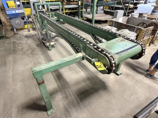 118" X 22" Chain Conveyor, W/ 58" Arms