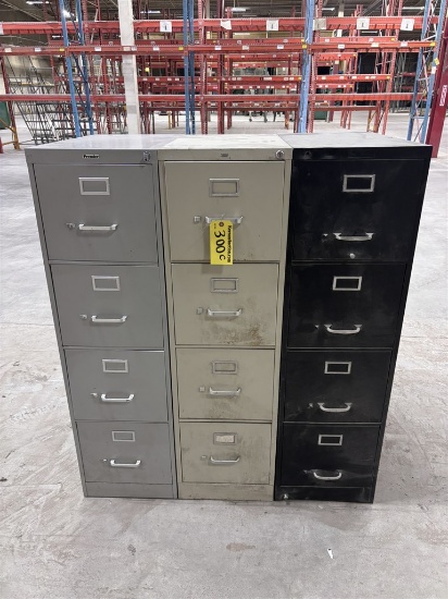 Bid Price X 6 - (6) Assorted 4-Drawer File Cabinets