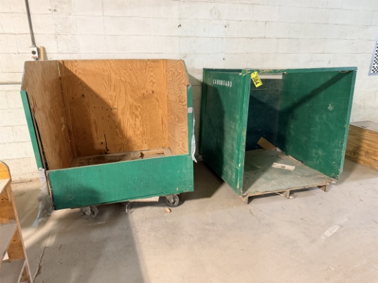 Bid Price X 2 - (2) 4' X 51" Dumpsters, 1-Portable