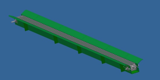 NEW WORK IN PROCESS 39.5' LOG INFEED CONVEYOR