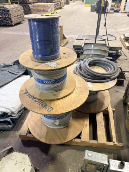 4-Spools Of Assorted Electrical Cable