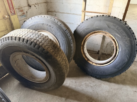 Bid Price X 3 - (3) Hankook 11r22.5 Truck Tires