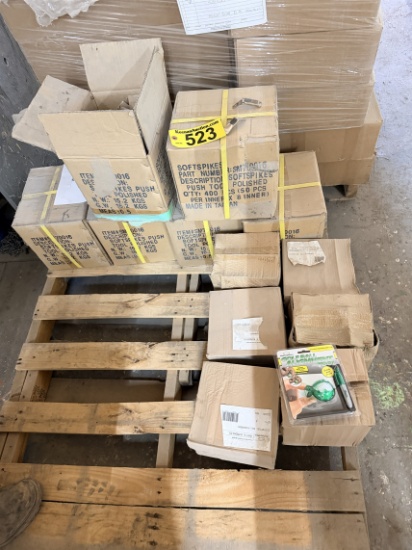 Lot: 6-Boxes Of Polished Soft Spike Push Tools