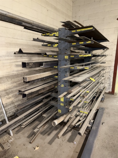 Steel Cantilever Rack & Assorted Steel