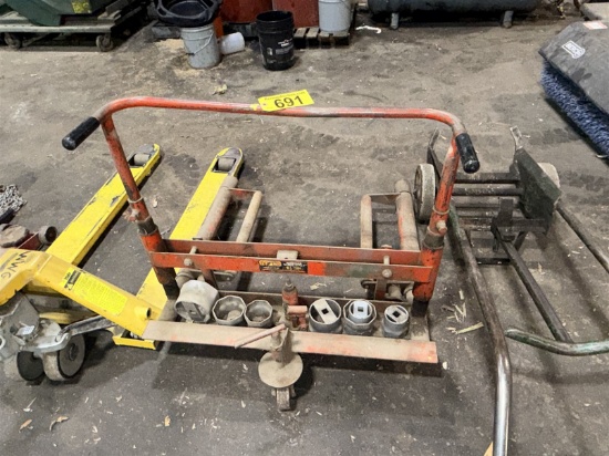 Tire Dolly W/ 7-Assorted Wheel Nuts