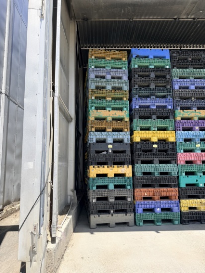 Bid Price X 64 - (64) Plastic 46" X 48" X 25" Crates