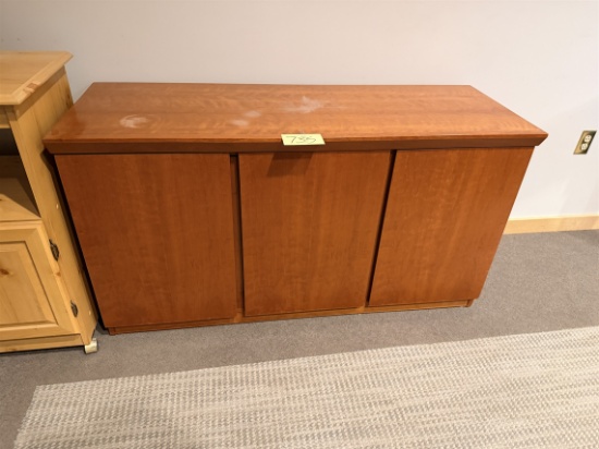 53.5" X 19,25" X 29.5" 3-Door Media Cabinet