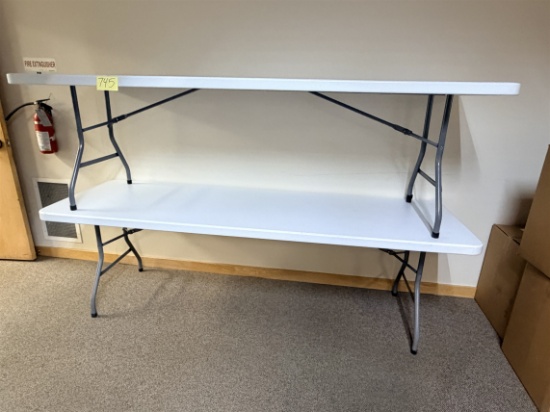 Bid Price X 2 - (2) 8' Folding Tables