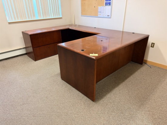 Kimball U-Shape Desk 105" X 6'