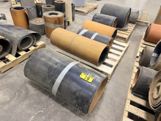 Lot: 7-Assorted Rolls Of Belting