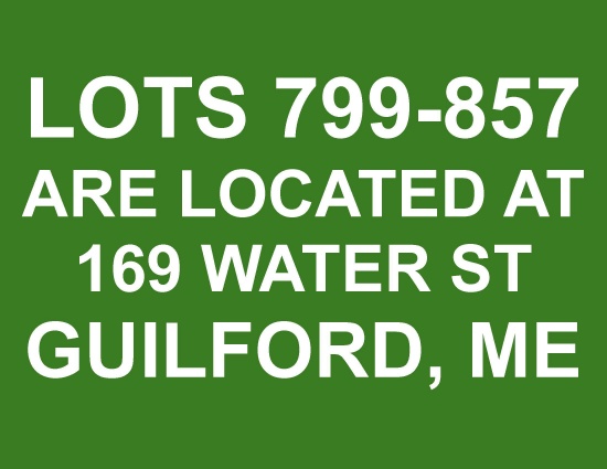 Lots 799-857 Are Located At 169 Water St, Guilford, Maine