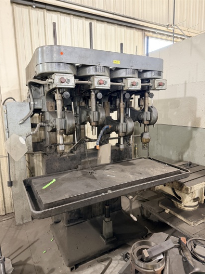Chas G.Allen 4-Spindle Drill Press 3ph, 1hp Motors