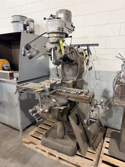 Bridgeport 1hp, 3ph Vertical Milling Machine