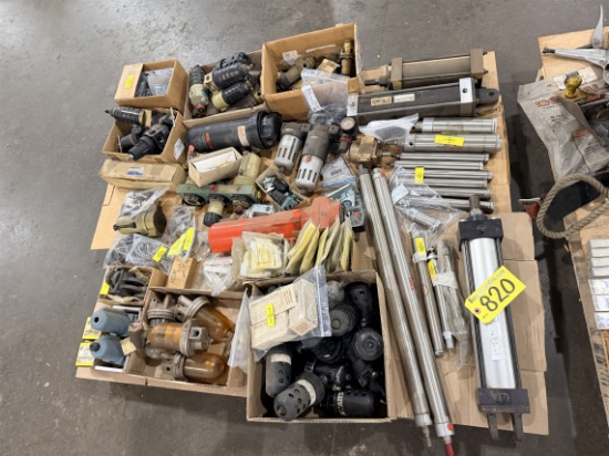Lot: Pneumatic Cylinders, Compressed Air Filters