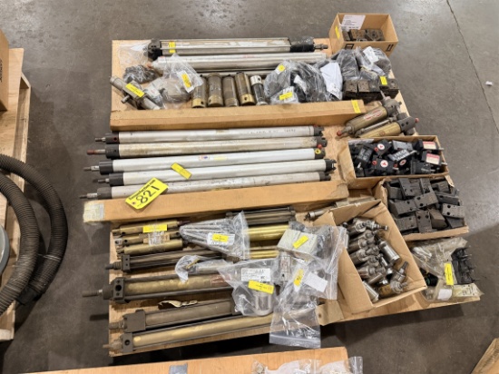 Lot: Pneumatic Cylinders On Pallet
