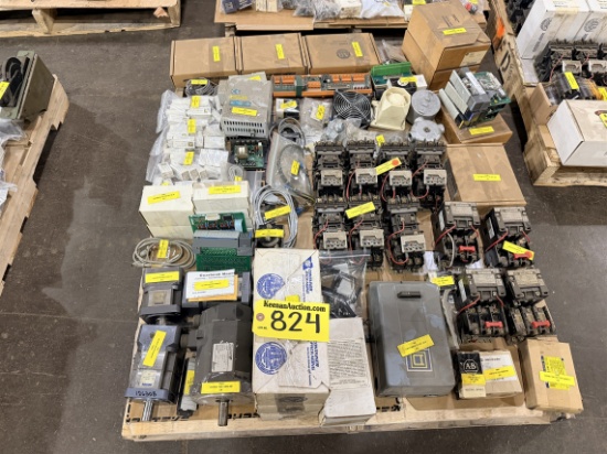 Lot Of Assorted Electrical, Sq D Htr, Plc, Relays