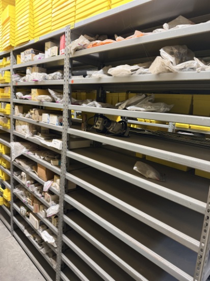 Machine Electrical On 2-Sections Of Parts Shelving