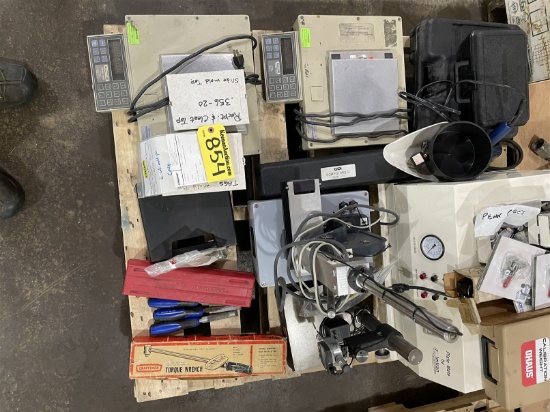 Pallet Of Assorted Precision Machine Shop Tools