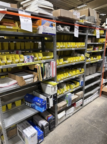 5-Metal Parts Racks & Contents: