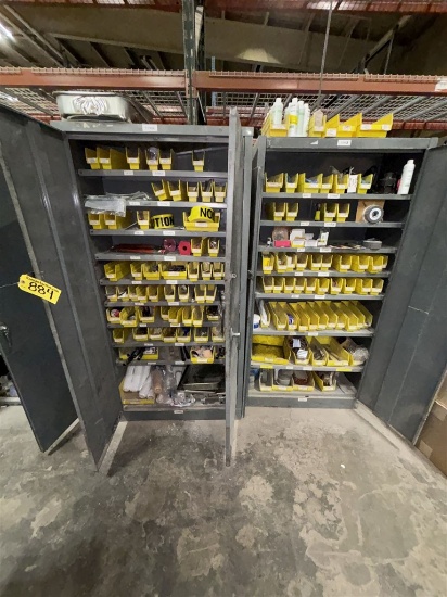 BID PRICE X 2 - (2) METAL 2-DOOR CABINET