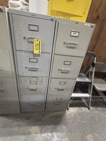 LOT: 2-HON 4-DRAWER CABINETS & CONTENTS