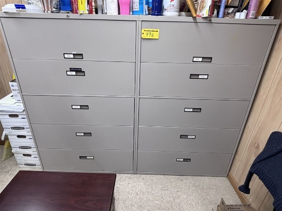 Bid Price X 2 - (2) 5-Drawer File Cabinets