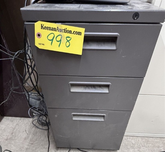 Bid Price X 4 - (4) 3-Drawer File Cabinets