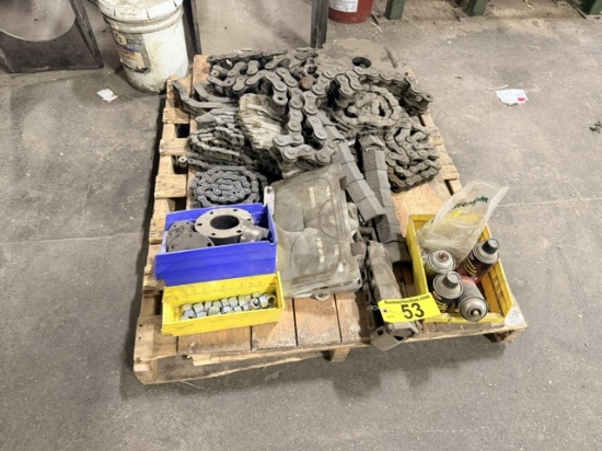 Lot Of Assorted Chain Conveyor Parts: