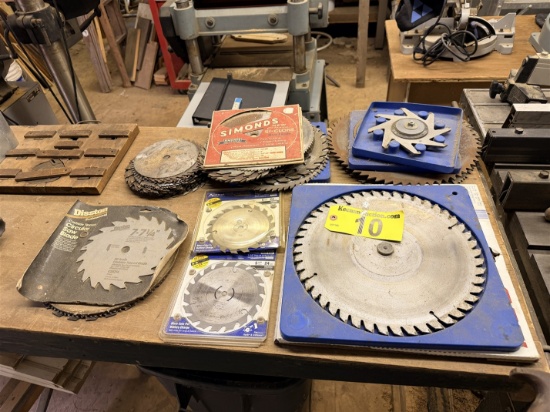 LOT OF 61-ASSORTED SAW BLADES: 5.5"-12"