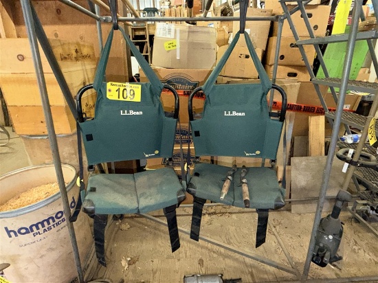 Bid Price X 2 - (2) L.L. Bean Sit-Backer Canoe/Kayak Chairs