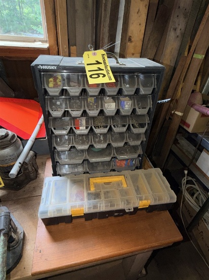 Lot Of 2-Parts Cabinets & Contents: