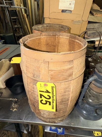 Bid Price X 2 - (2) 17" X 10"& 9" Diameter Nail Barrels