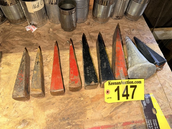 Bid Price X 9 - (9) Assorted Steel Wedges, 1-Diamond