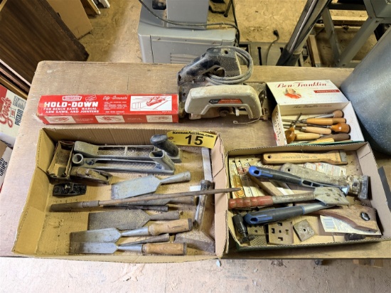 Lot Of Assorted Woodworking Hand Tools: