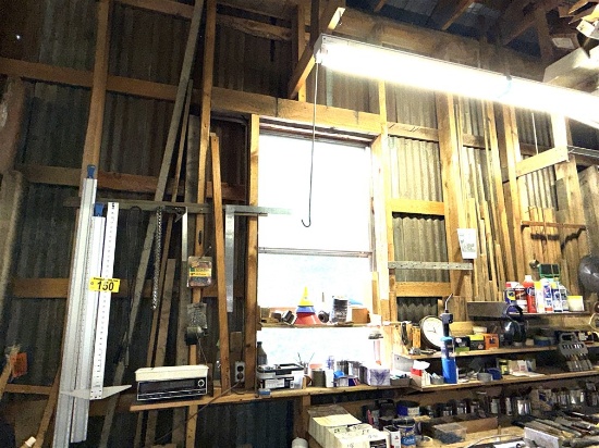 Contents On Wall Above Bench: